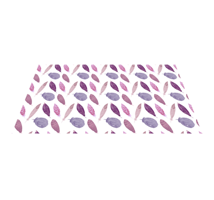 Canlı tüy motifi doğa pvc halı - TenStickers