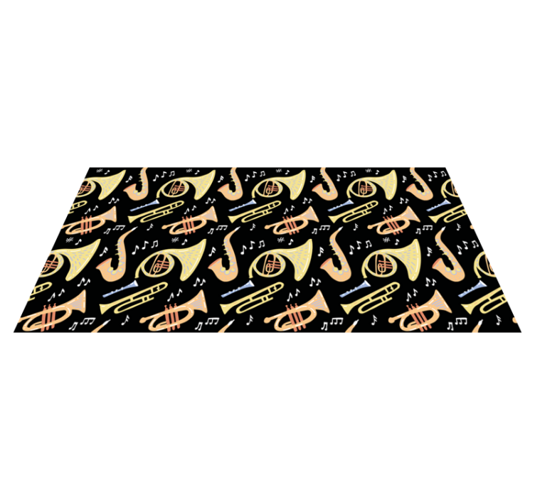 Etkinlikler pvc halı müzik aletleri kavramları - TenStickers