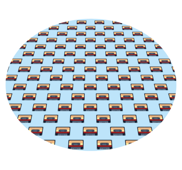 Vintage pvc halı retro kaset konsepti - TenStickers