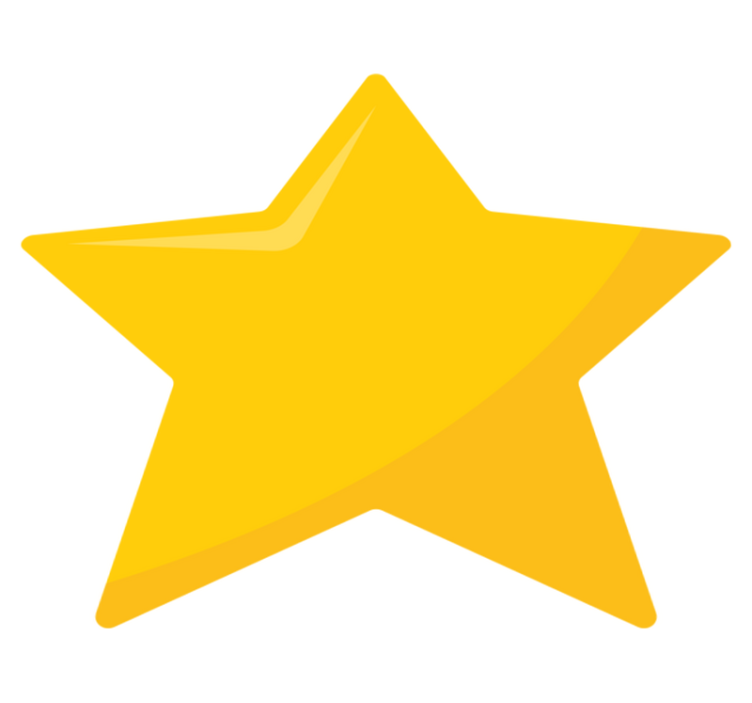 Sarı klasik yıldız vinil halı - TenStickers