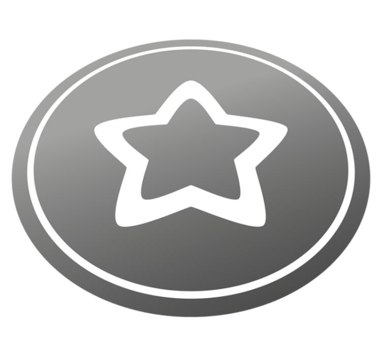 Yıldızlar pvc halı şık gri desenli - TenStickers