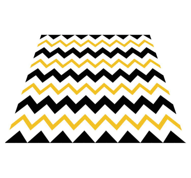 Geometrik pvc halı chevron zigzag deseni - TenStickers