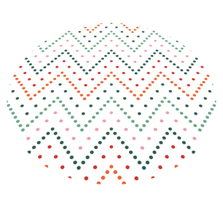 şerit nokta deseni yıldızlar pvc halı - TenStickers