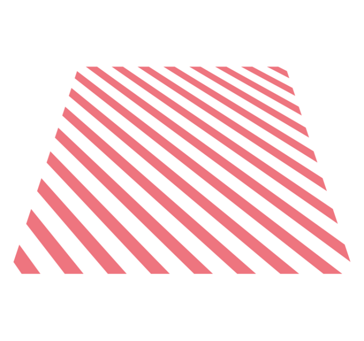 Dikey beyaz ve pembe desen çizgili halı - TenStickers