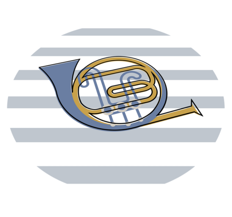 Fransız boynuz hat sanat tasarımı modern halı - TenStickers