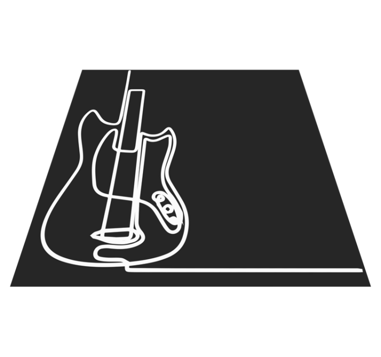 Elektro gitar minimalist tasarım modern halı - TenStickers