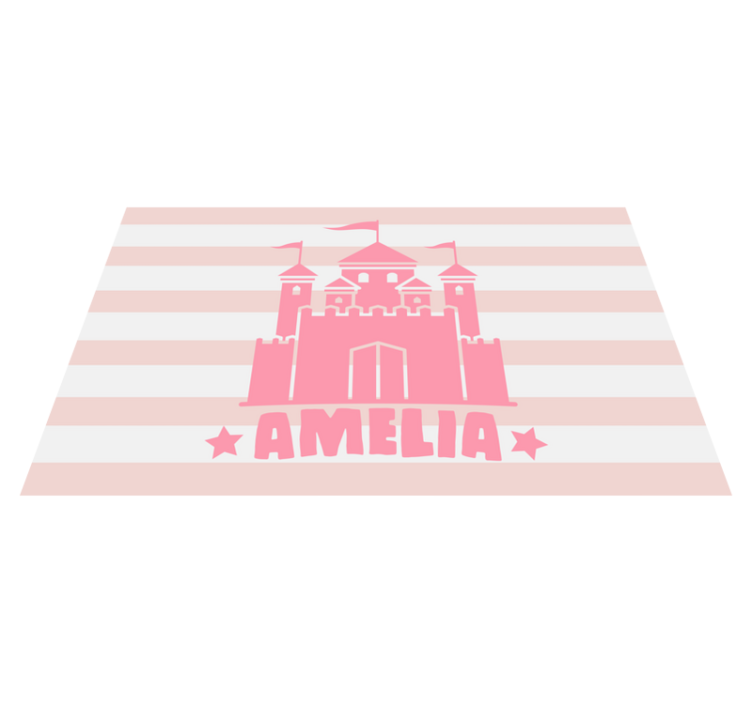 Kale temalı özel pvc halı - TenStickers