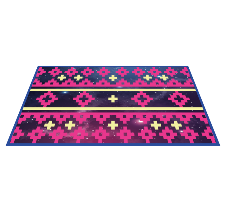 Geometrik kozmos nordic tasarım etnik kilim - TenStickers