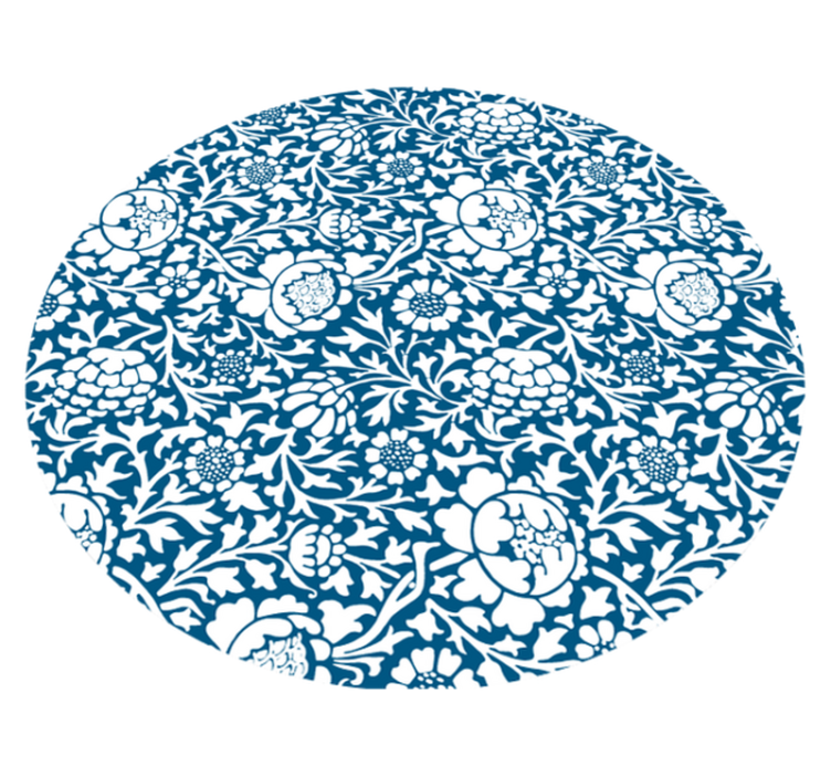 çiçek desenli stil çiçekler ve bitkiler pvc halı - TenStickers