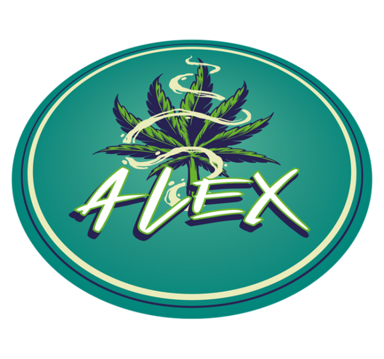 Esrar illüstrasyon grafiti kişiselleştirilmiş mat - TenStickers