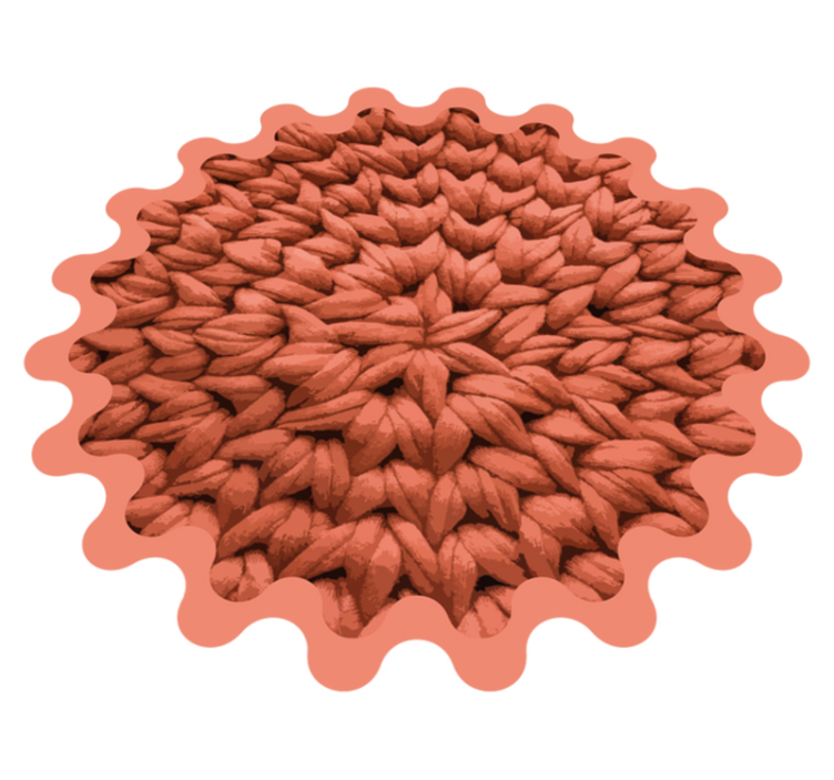 Doğa pvc halı yaprak deseni - TenStickers