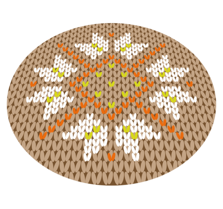 çiçek desenli dekorasyon tarzı giriş salonu pvc halı - TenStickers