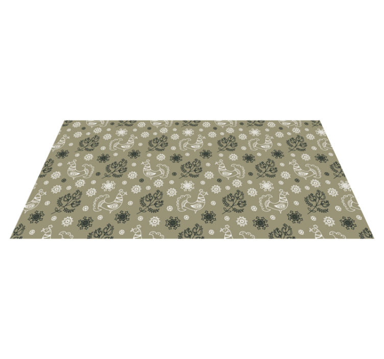 Büyüleyici hayvan motifleri isimlerle pvc halı - TenStickers