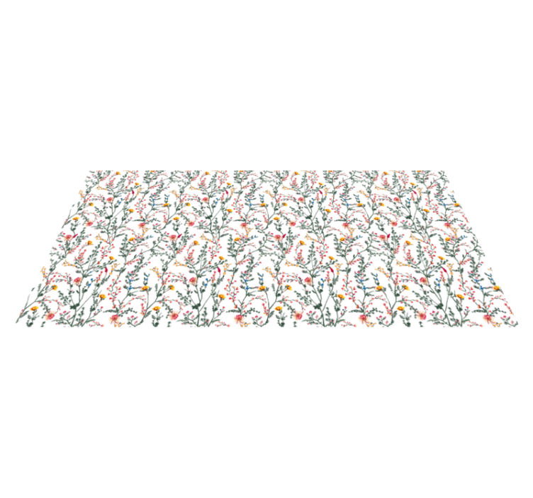 Bitkiler çiçek halı ile renkli bahçe - TenStickers