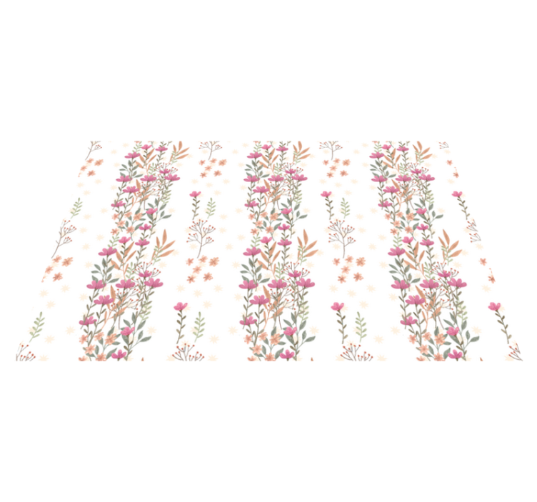 Botanik uzun çiçekler çiçekli kilim - TenStickers