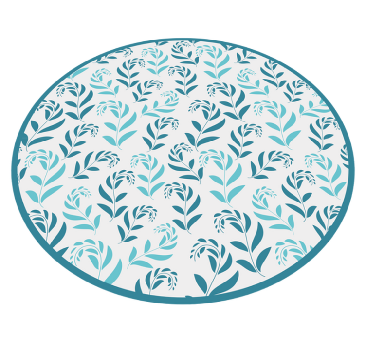 Pastel renk ağaçlar desen nordic vinil halı - TenStickers