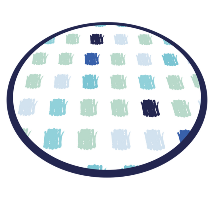 Mavi boya darbeleri minimalist pvc halı - TenStickers