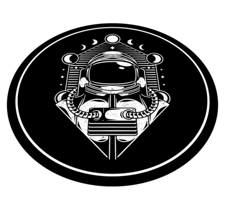 Astronot grafiği gençler pvc halı - TenStickers