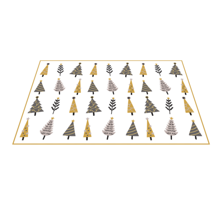 Noel ağacı deseni noel vinil halı - TenStickers