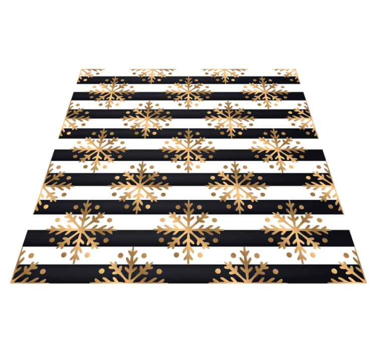 Zarif kar tanesi deseni Noel pvc halı - TenStickers