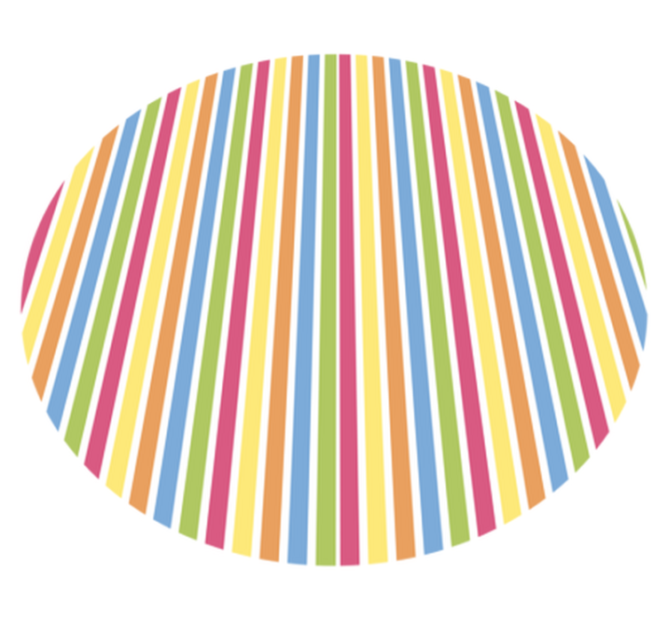 Çizgili pvc halı - canlı Çizgili tarz - TenStickers