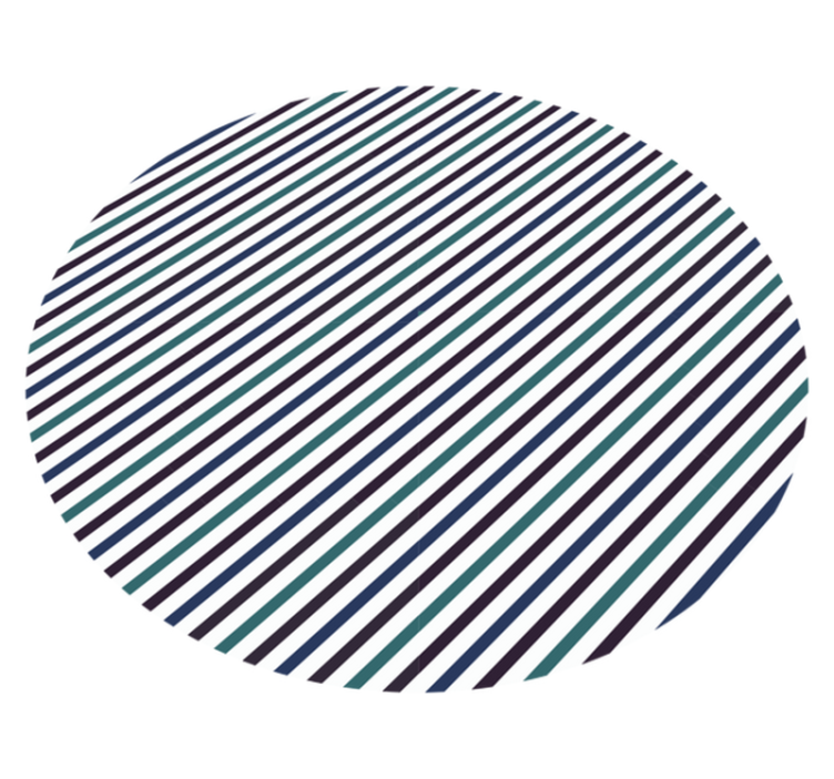 Gri ve yeşil çizgili pvc halı - TenStickers