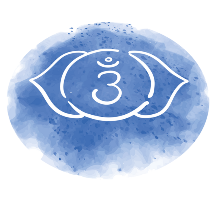 üçüncü göz çakra sembolü modern kilim - TenStickers