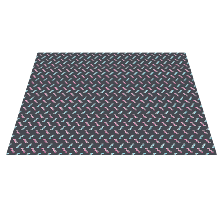 Renkli dalgalı şekiller pvc halı - TenStickers