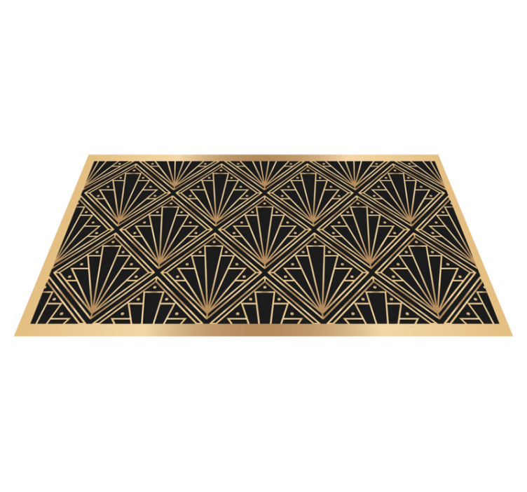 Art deco motif fayans efekti pvc halı - TenStickers