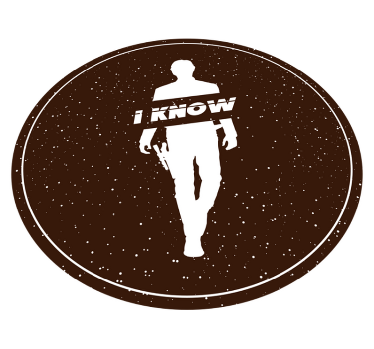 Sade silüet ifadesi minimalist pvc halı - TenStickers