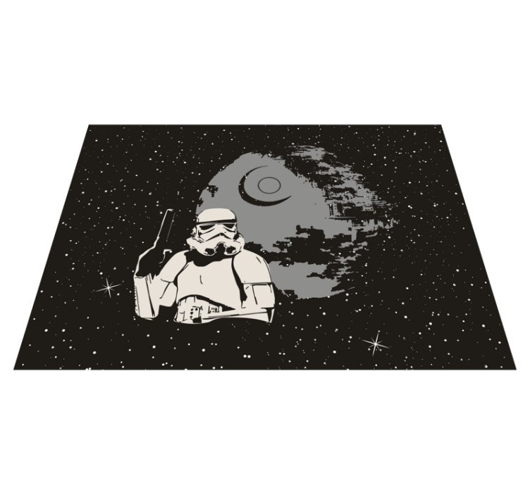 Uzay stormtrooper sahnesi pvc halı - TenStickers