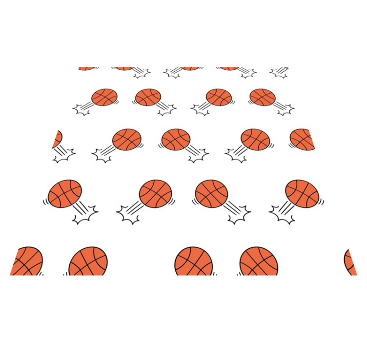 Basketbol hareket deseni pvc halı - TenStickers