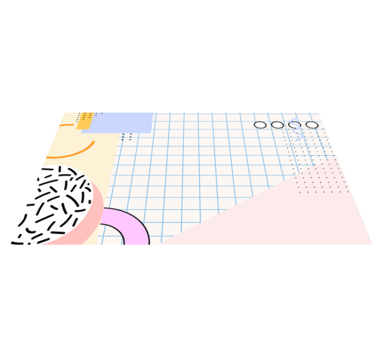 Modern soyut geometrik pvc halı - TenStickers