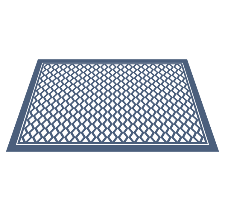 şık elmas motifi geometrik pvc halı - TenStickers