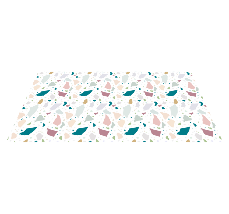 Kavramsal figürler geometrik pvc halı - TenStickers