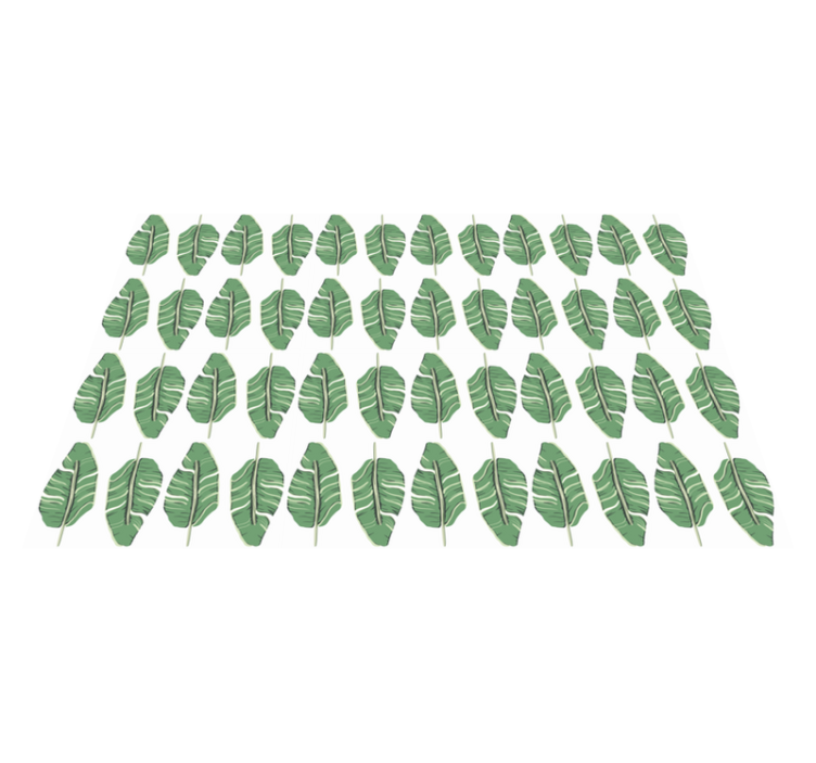 Gösterişli yaprak motifi doğa pvc halı - TenStickers