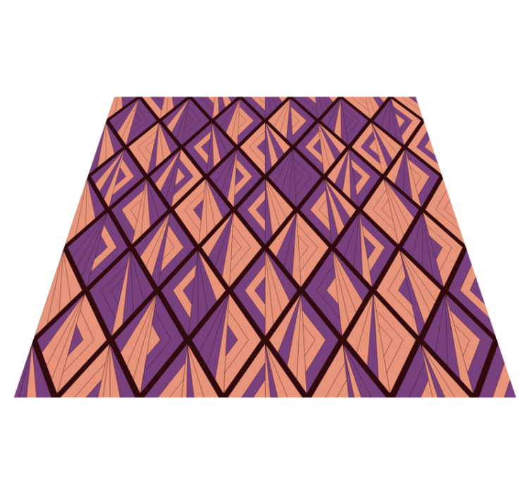 Geometrik desen uyumu geometrik pvc halı - TenStickers