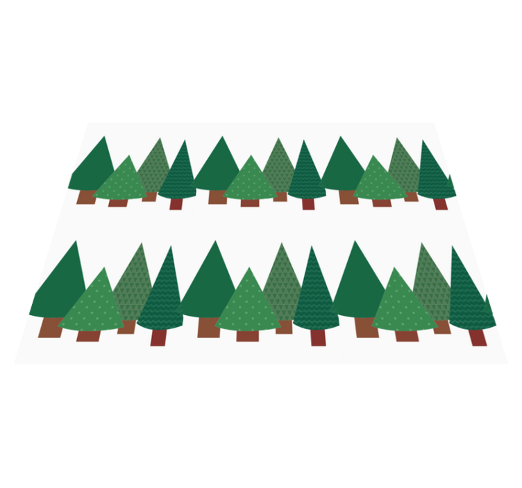 Patchwork noel ağacı desen bağbozumu halı - TenStickers