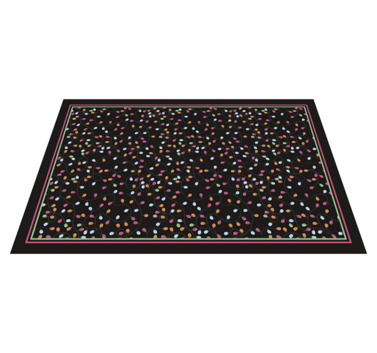 Mutlu ışıklar noel dekor noel vinil halı - TenStickers