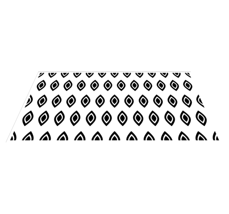 Geometrik göz motifi modern pvc halı - TenStickers