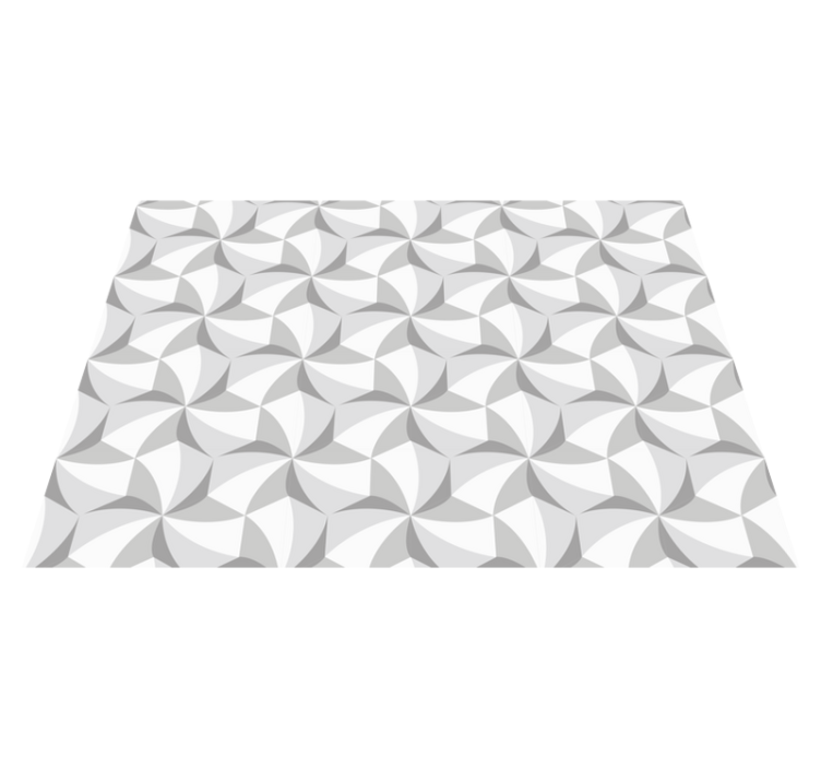 Soyut girdap deseni geometrik pvc halı - TenStickers