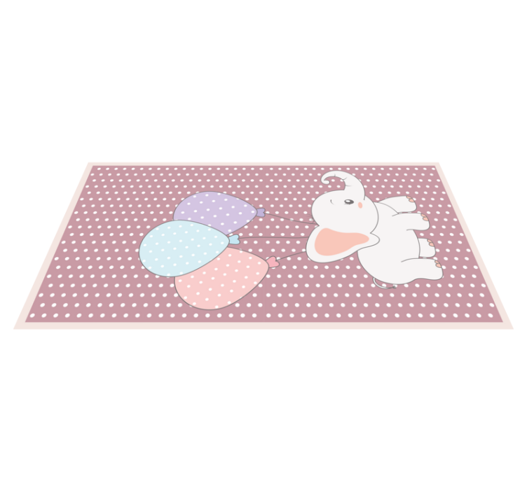 Balonlu fil hayvan halısı - TenStickers