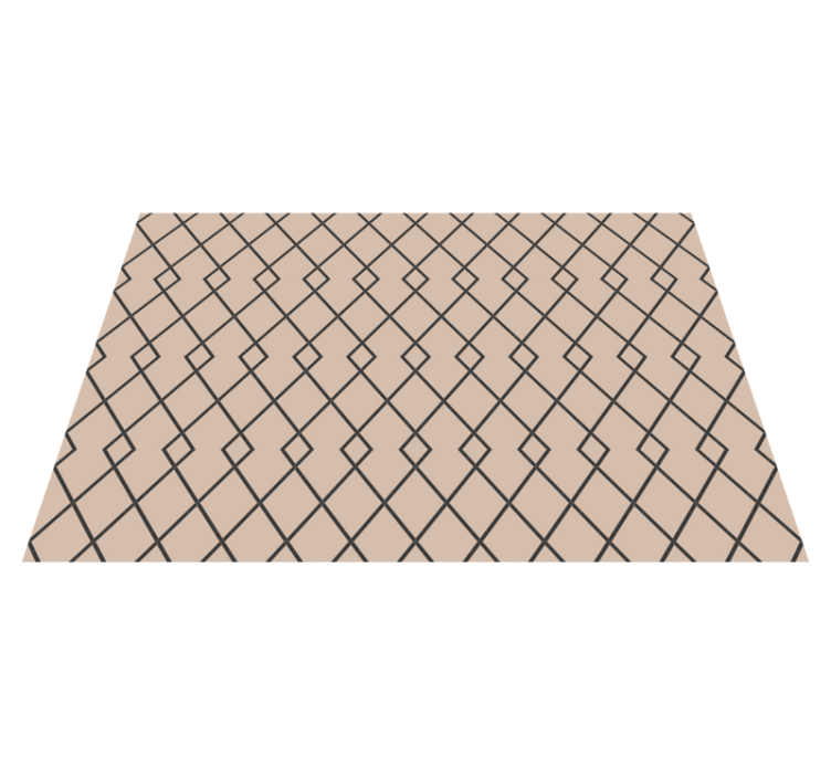 Zarif elmas motifi geometrik pvc halı - TenStickers