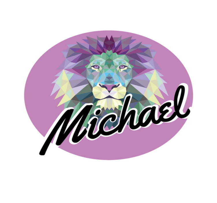 özelleştirilebilir aslan isimlerle pvc halı - TenStickers