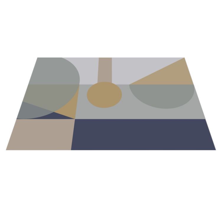 Soyut geometrik geometrik pvc halı - TenStickers