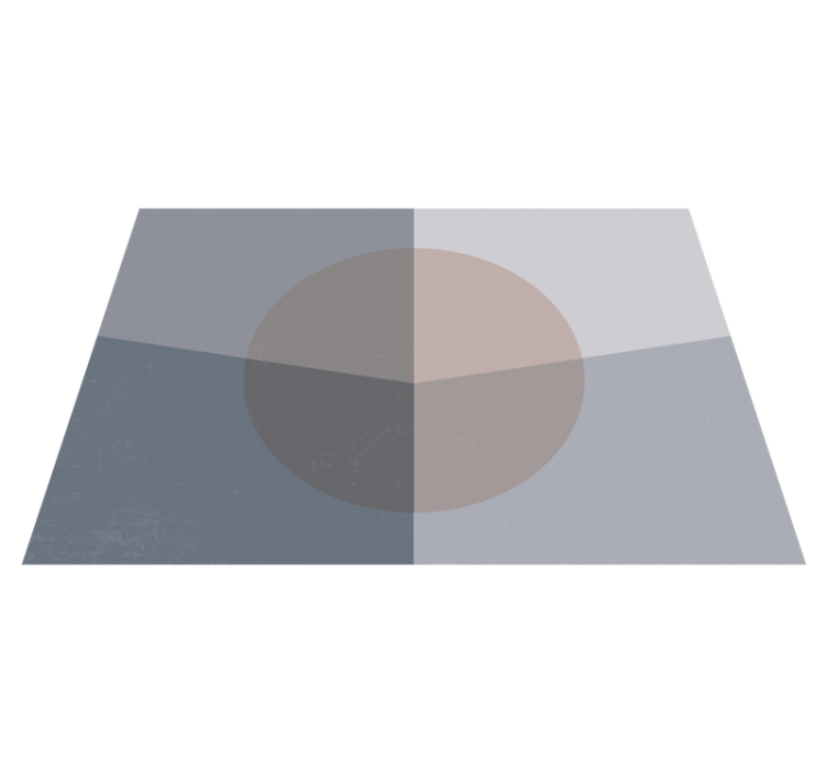 örtüşen daireler geometrik pvc halı - TenStickers