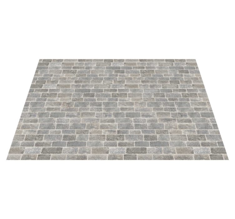 Beyaz tuğla rustik tarzı taş yer karoları - TenStickers