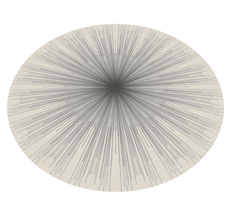 Geometrik patlama dairesel tasarımı minimalist pvc halı - TenStickers