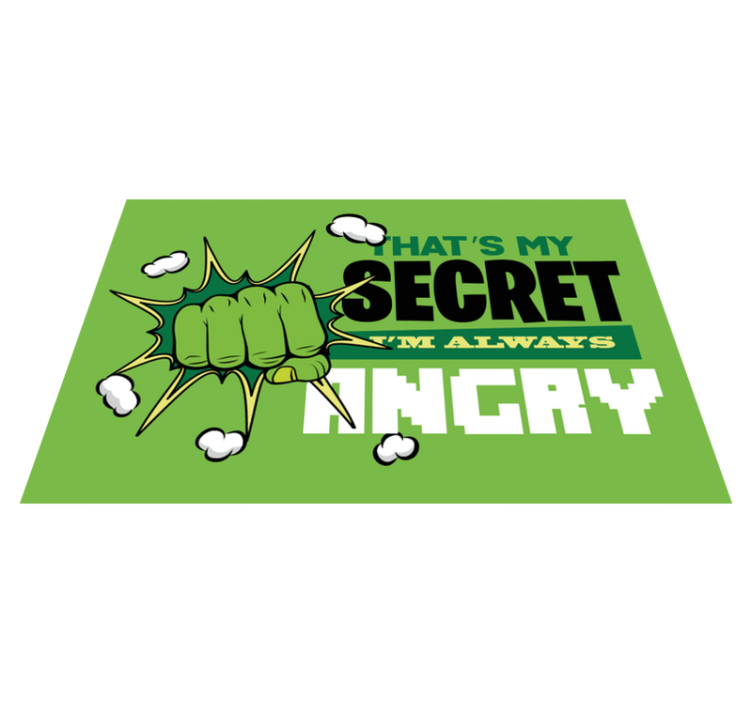 Ben her zaman kızgınım çocuk halısı - TenStickers