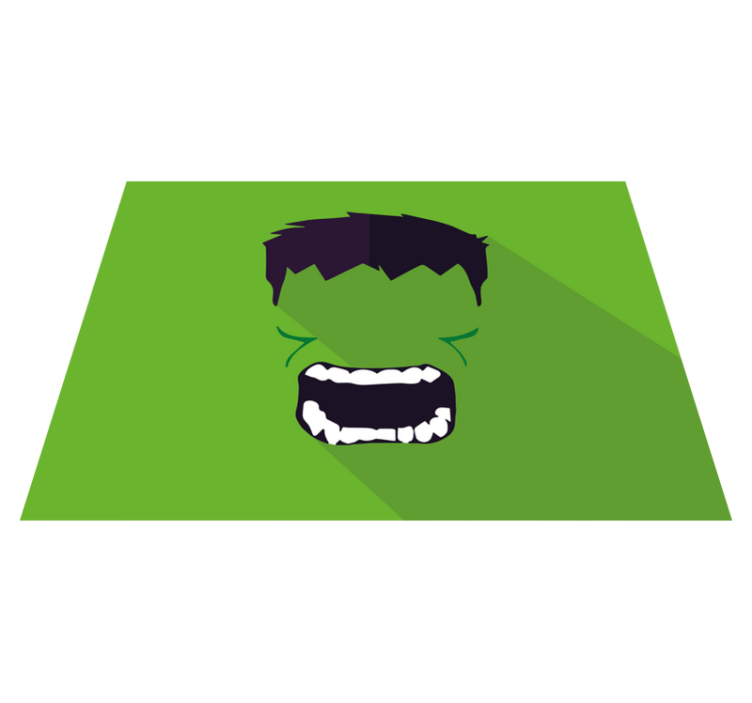 Yeşil süper kahraman çocuk vinil halısı - TenStickers